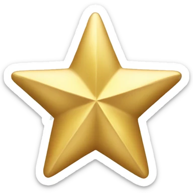 Gold star decoration  sticker
