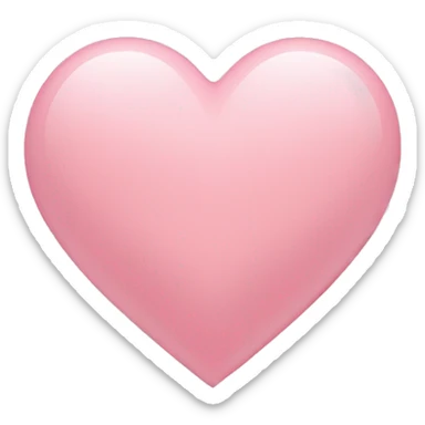 Heart in babypink sticker