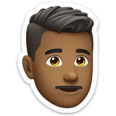 Low taper fade haircut sticker