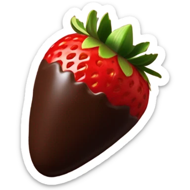 Chocolate covered strawberries  sticker