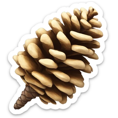 Spruce pine cone sticker