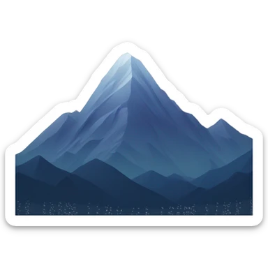 mountain with stars sticker