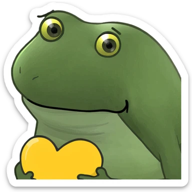 corazon degradado de amarillo a negro sticker