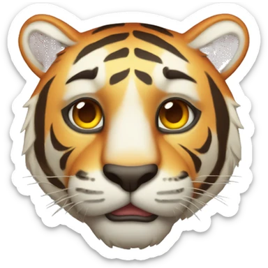 sunburned tiger sticker