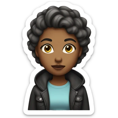 A girl with attitude sticker