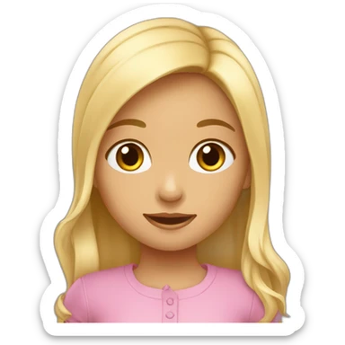 Petite fille qui fait de la GRS sticker