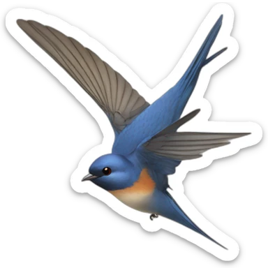 fall swallow sticker
