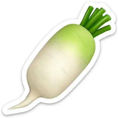 White radish sticker