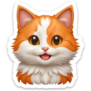 Kitten giggle sticker