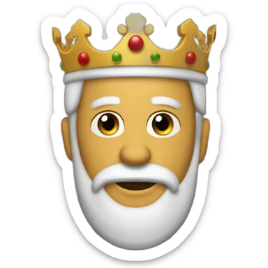 Tres reyes magos siguiendo la estrlla sticker