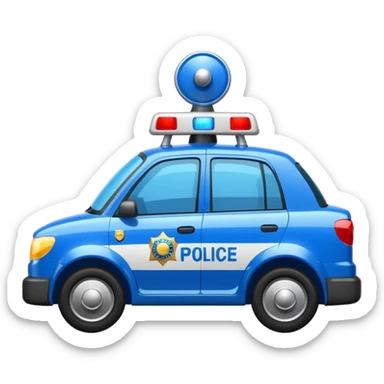 police car sticker