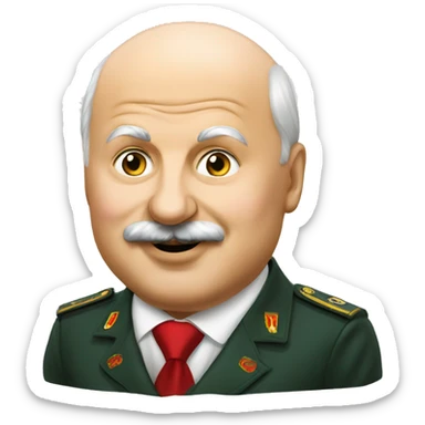 Lukashenko eat potato sticker