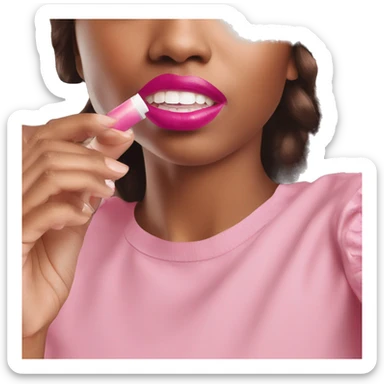 summer friday's pink sugar lip balm sticker