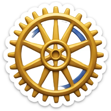 rotary logo sticker