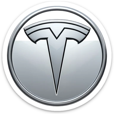 Tesla logo sticker