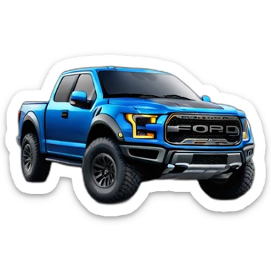ford f150 raptor bleu sticker