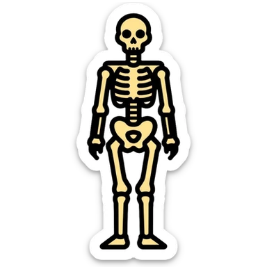 skeleton icon sticker