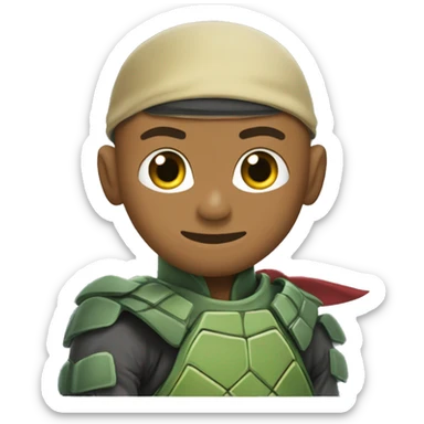 Mbappé en tortue ninja  sticker