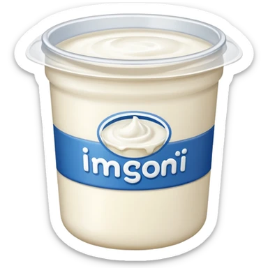 Yogurt envasado  sticker