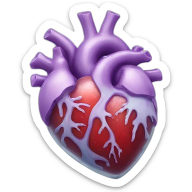 Realistic Heart ice sticker