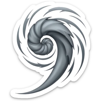 tornado wind symbol sticker