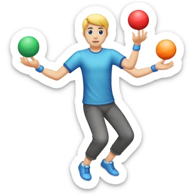 Diabolo juggling sticker