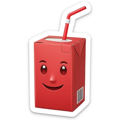 juice box RED sticker