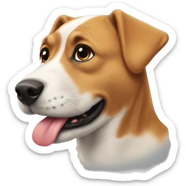 dog merry Christmas  sticker