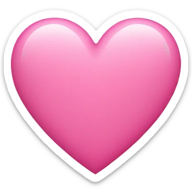 pink heart  sticker