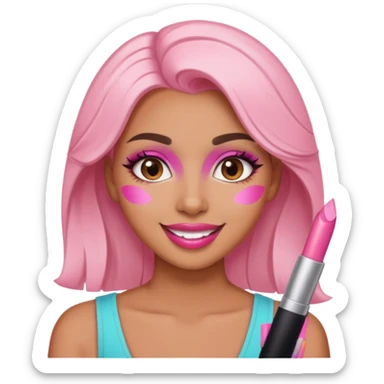 Influencer girl sticker