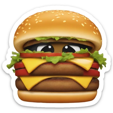 Evil burger  sticker
