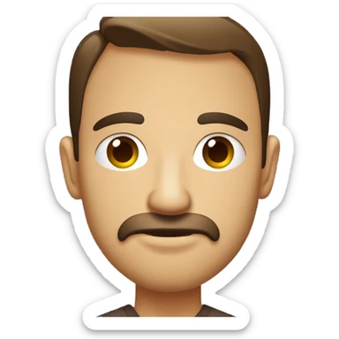 hombre rubio medio moreno com labios gruesos con ojos marrones sticker