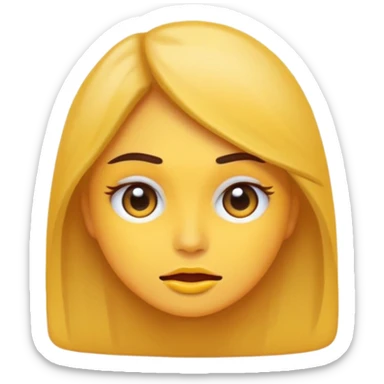 Emoji de una chica muy molesta, ceño fruncido, ojos enojados, brazos cruzados o puños apretados, expresión de frustración intensa, estilo emoji moderno y minimalista, colores planos, fondo transparente. sticker