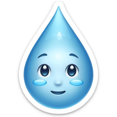 water droplet sticker