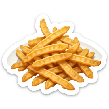crinkle fries sticker