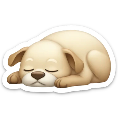 cute animal laying down sleeping sticker