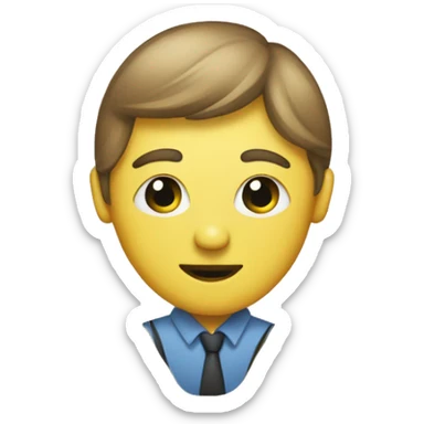 A person drawing on board sticker