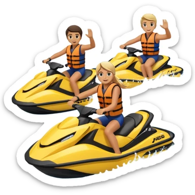 jet ski riders sticker