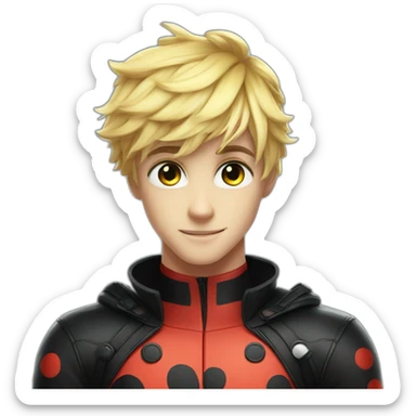 Miraculous ladybug and chat noir sticker
