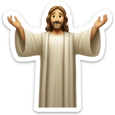 Touchdown Jesus  sticker