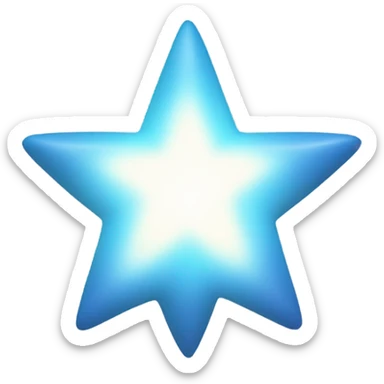 A White Shining Little Sweet Star  sticker