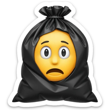 rubbish bag without a face  sticker