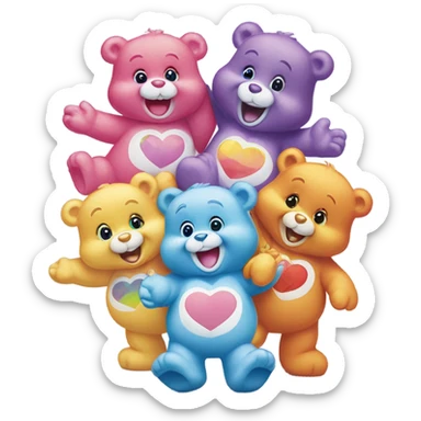 Care bear hug sticker