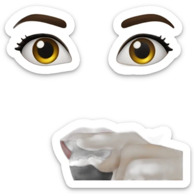 meme du noir qui à la bouche ouverte et les main sur la tête sticker