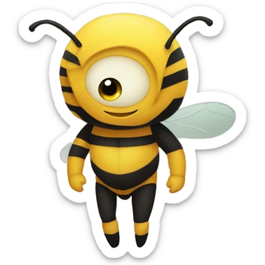 Big booty bee sticker