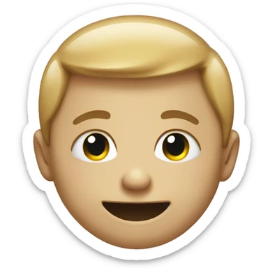 smile face but cryin sticker