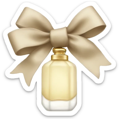 vanilla perfume with a khaki bow sticker