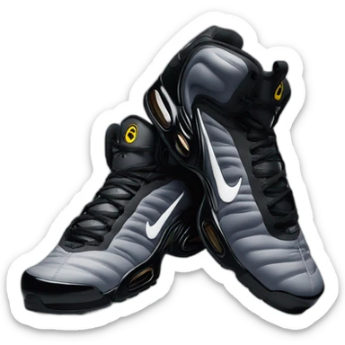 Chaussure Nike tn noir sticker