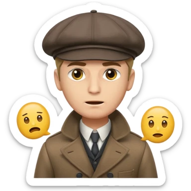 Make emoji on Peaky blinders with Hindi words on meme sticker