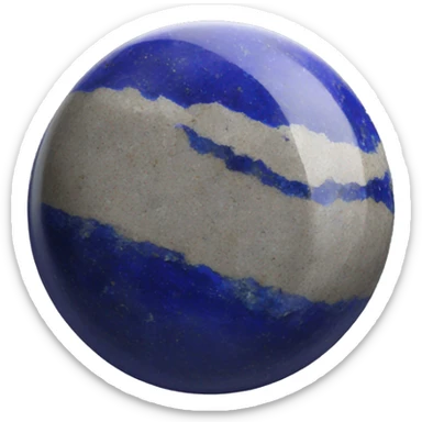 round lapis lazuli stone sticker
